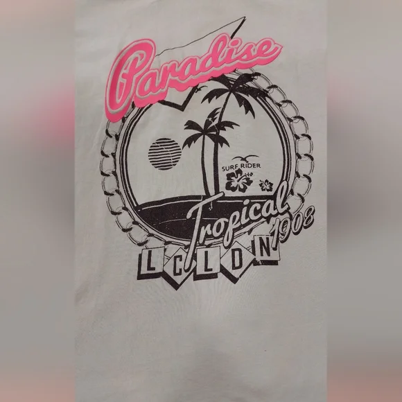 Tropical Paradise Kids Tee - Mint Green - Picture 2 of 5